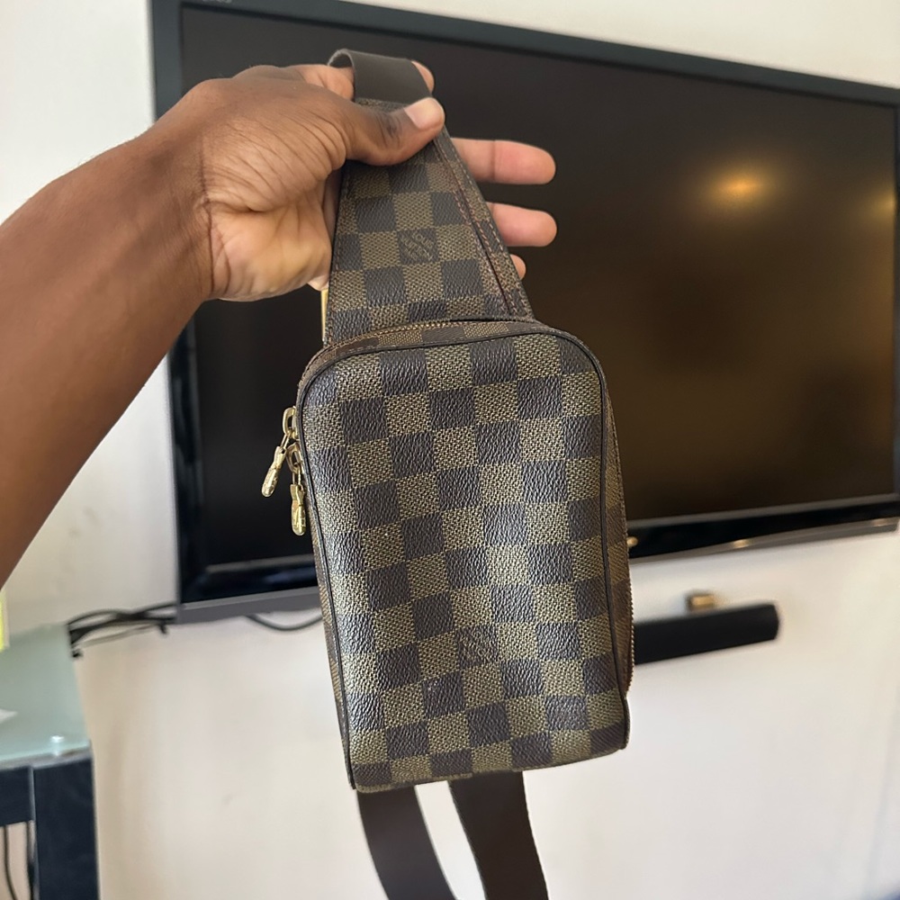 Louis Vuitton monogram chest bag in brown used but in great condition